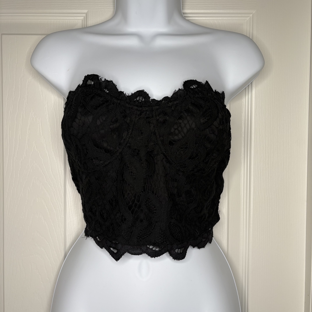 HYFVE Black Lace Longline Bralette :) Size Large